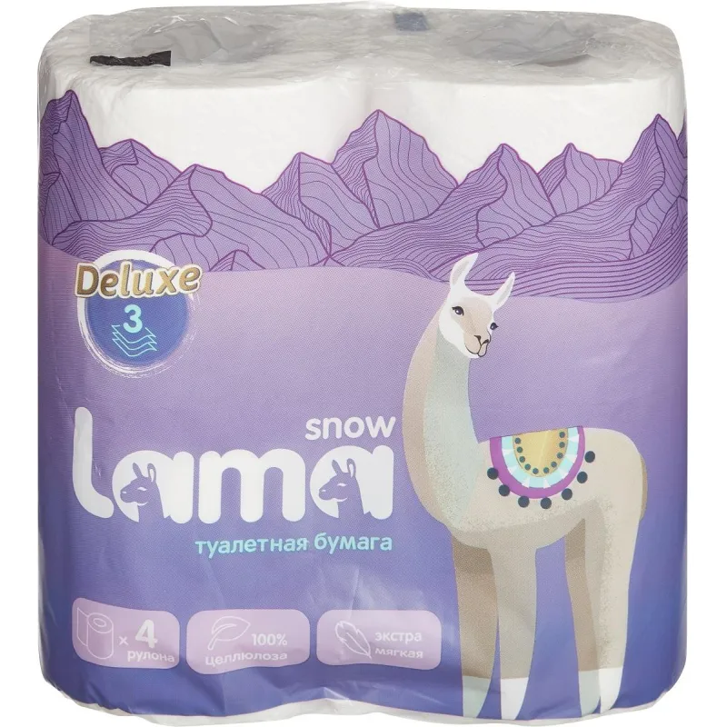 Бумага туалетная Lama 3сл цел 18м 4шт/уп 1543672