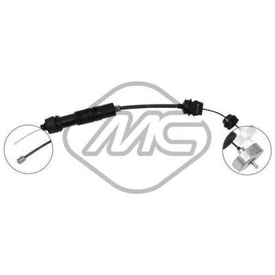 Трос сцепления 306 DS MOT.XUD7/9 - 306 HDI AUTOMATIC Metalcaucho 80018