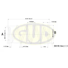 ПРУЖИНА ПЕР VW Touran 2.0 03 G.U.D GCS095069