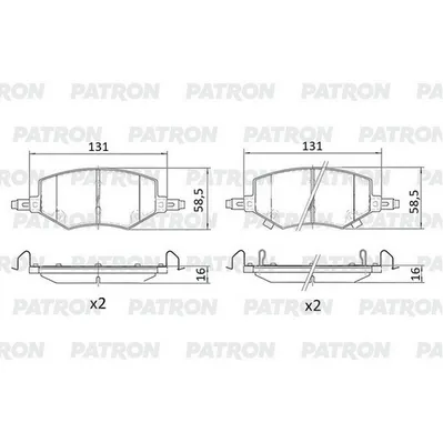 Колодки тормозные дисковые пер. JAC J7 PATRON PBP366