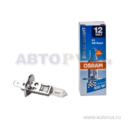 Лампа 12V H1 100W OSRAM SUPER BRIGHTE 1 шт. картон 62200
