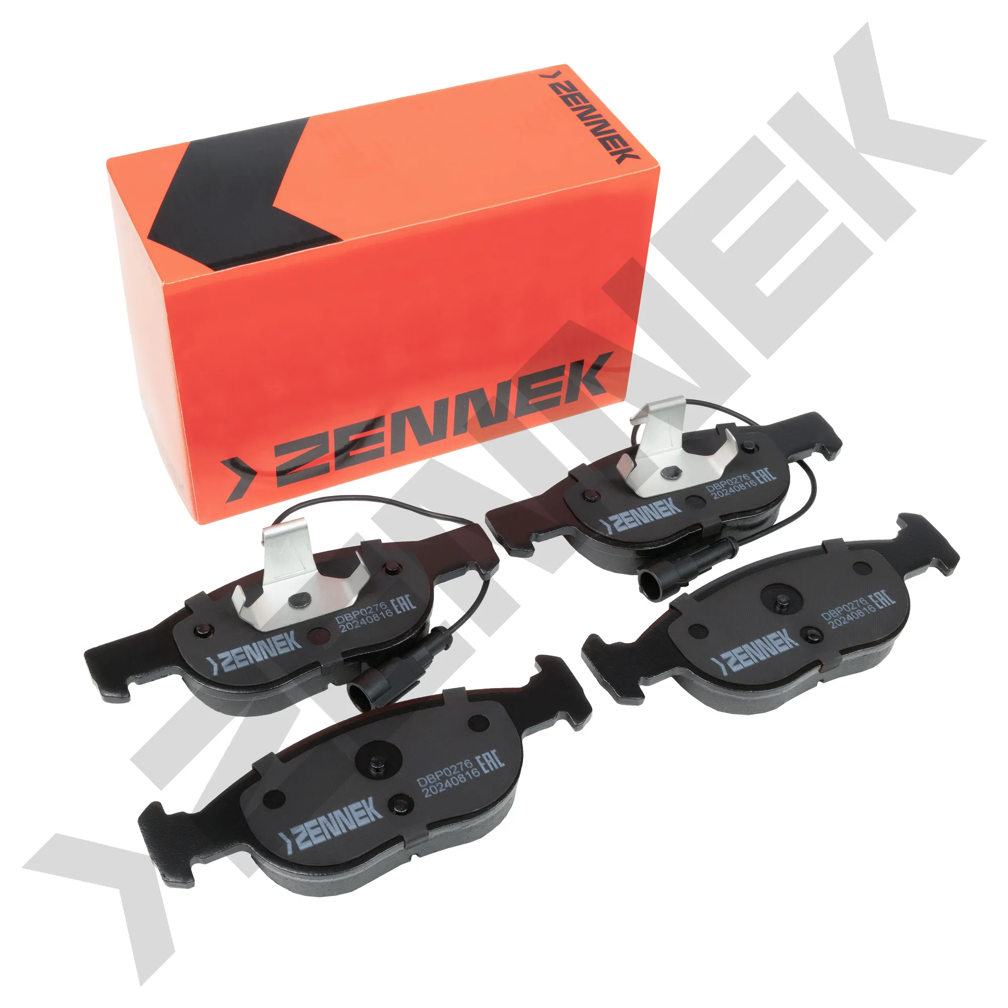 Колодки тормозные дисковые передние FIAT BRAVA 95-03, MAREA 96-07 ZENNEK DBP0276
