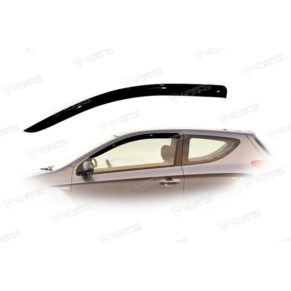 Дефлектора на окна Hyundai I20 Hb 3d 2009 деф.окон Cobra Tuning H22209