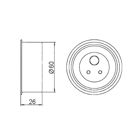 Натяжной ролик MMC 4G69 GMB GT60050