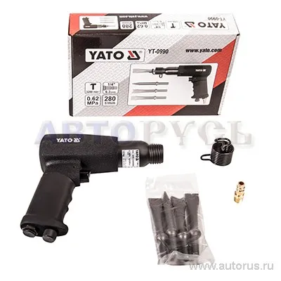 Пневмомолоток с набором насадок ПРОФИ YATO YT-0990