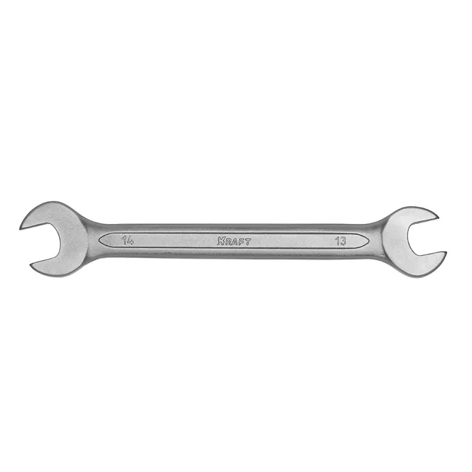 Ключ рожковый 13*14мм (Cr-V; хол. штамп, холдер) KRAFT KT700528