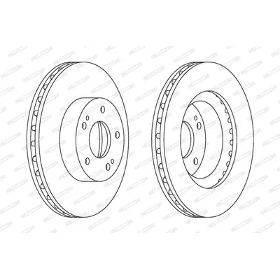 Диск тормозной FERODO DDF1659C