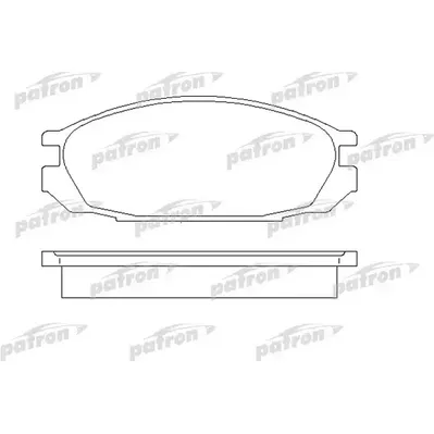 Колодки тормозные дисковые задн NISSAN: PATROL GR I 88-97 PATRON PBP937