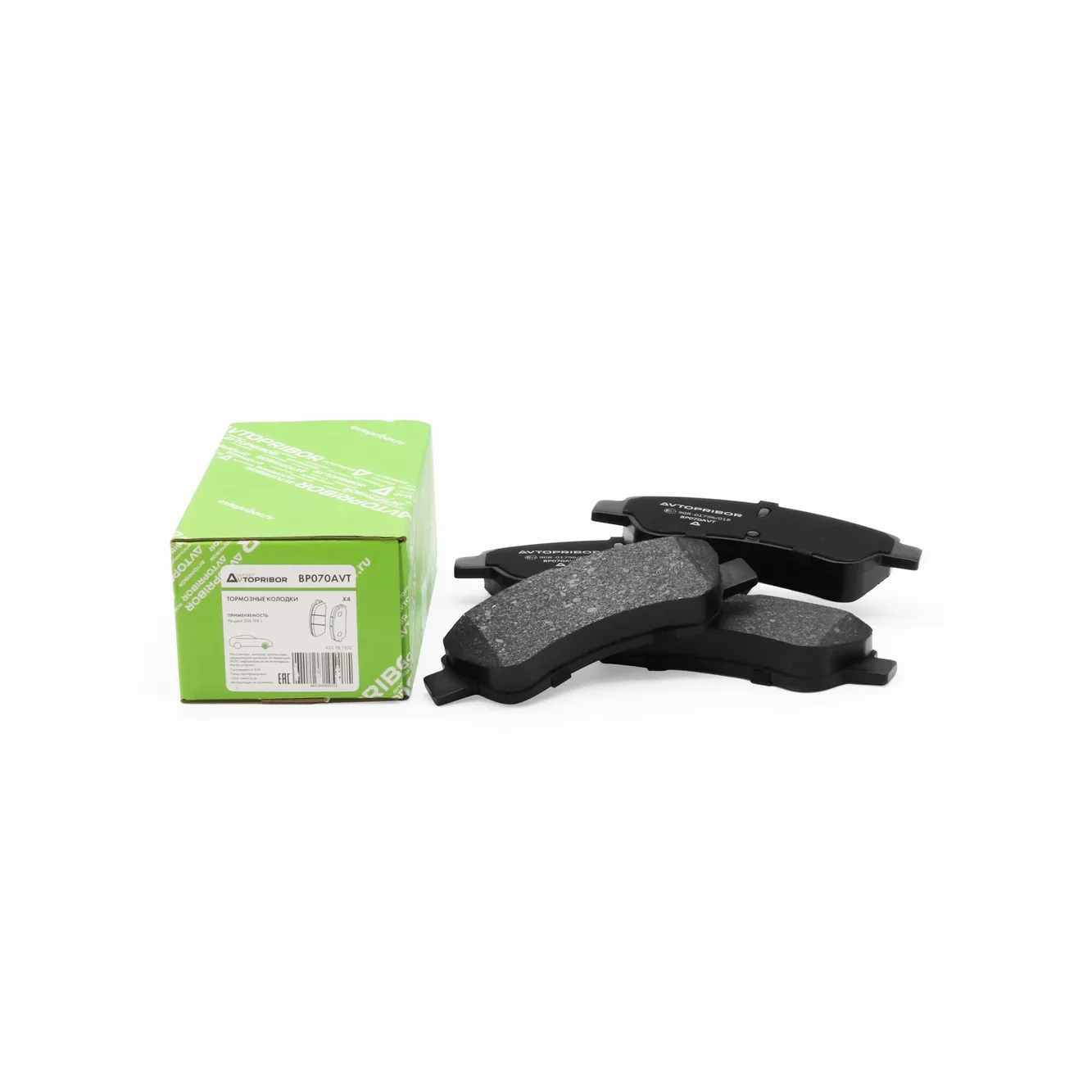 Колодки тормозные передние без датчика Peugeot 206 (98-) AVTOPRIBOR BP070AVT