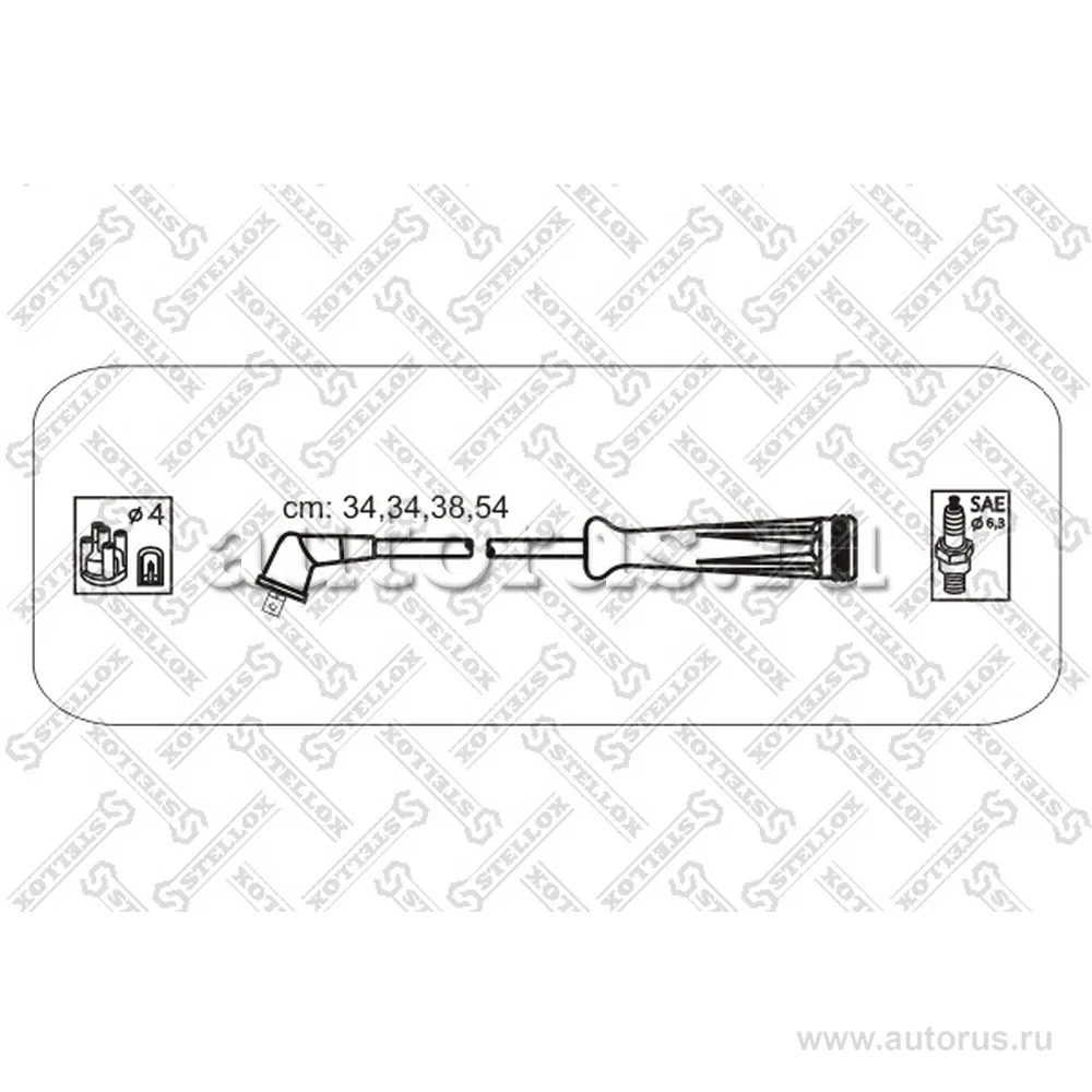 К-кт проводов Renault Clio II/Scenic 1.6i K7M 97> STELLOX 10-38018-SX