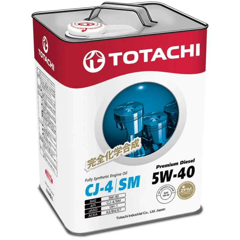Масло моторное TOTACHI Premium Diesel CJ-4/SM Синтетика 5W40 6л TOTACHI 4562374690752