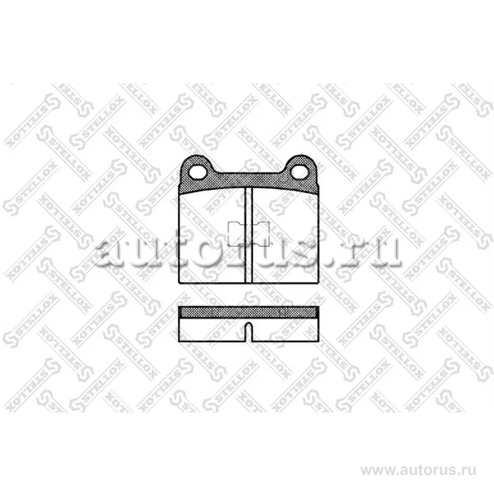 Колодки дисковые п. VW Golf/Jetta 1.1-1.6D 74-83 STELLOX 028 000-SX