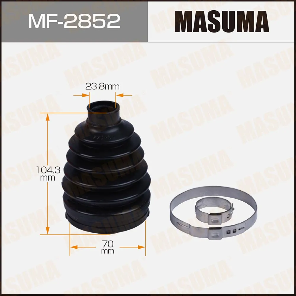 Пыльник ШРУСа MF-2852 (пластик) + спецхомут MASUMA MF2852