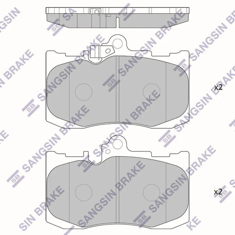 Колодки тормозные LEXUS GS 300 450h 460 05- передние (спорт пакет) HI-Q SP1773
