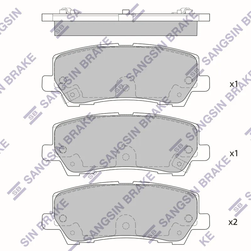 колодки дисковые задние Ford Mustang 15 SANGSIN BRAKE SP4068
