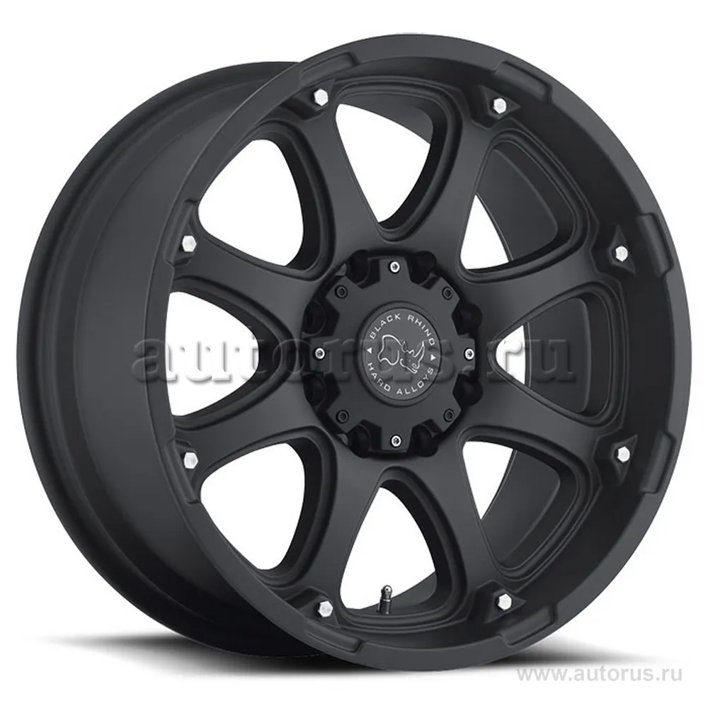 Диск литой R20 9J 8x165/120 ET-12 BLACK RHINO Glamis Matte black 2090GLA28165M22