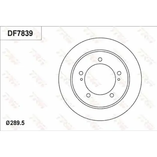 Диск тормозной передний SUZUKI JIMNY 98-> /D=289MM TRW DF7839