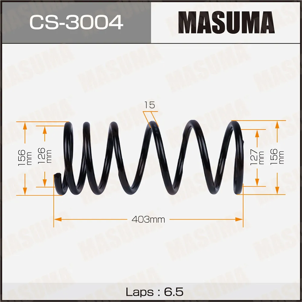 Пружина задняя MITSUBISHI DELICA MASUMA CS-3004