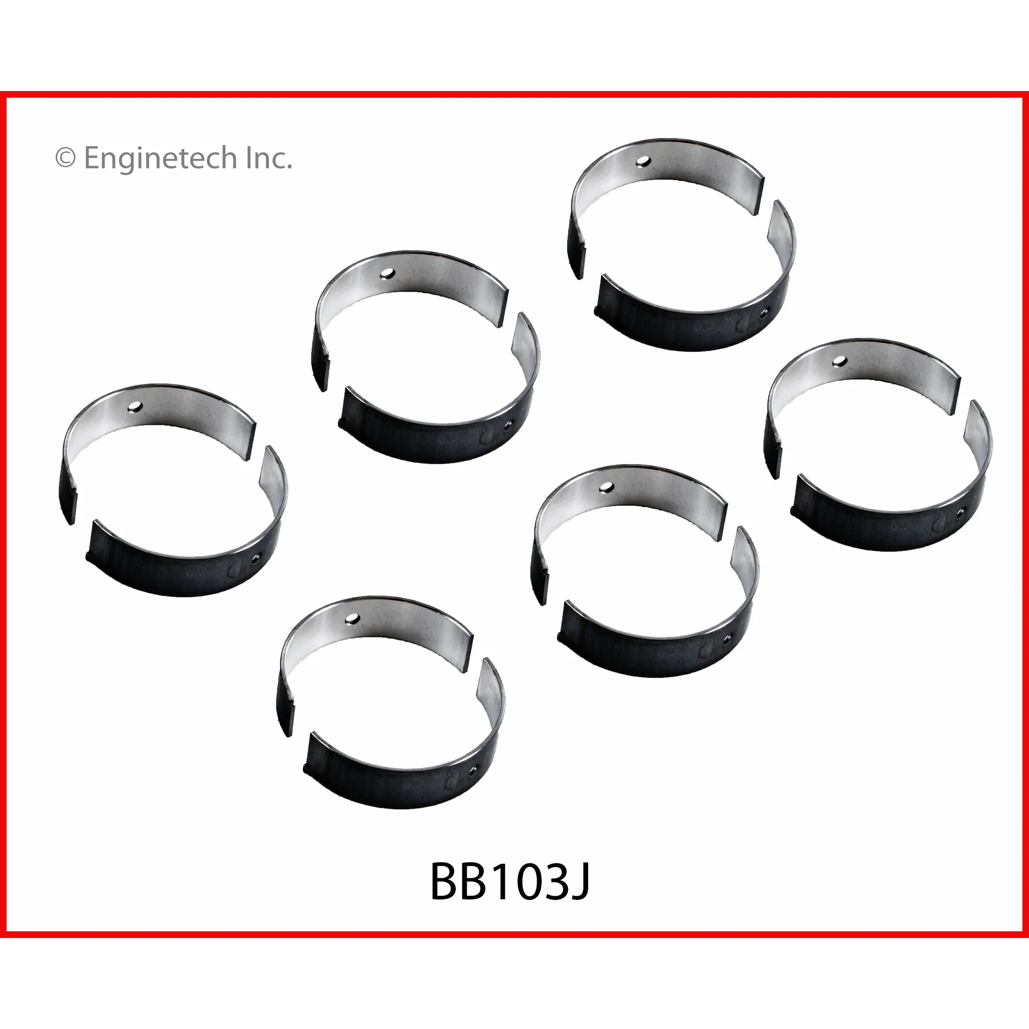 Вкладыши шатунные комплект +0.75 CHRYSLER 1998-2006 3.2/3.5L ENGINETECH BB103J.75