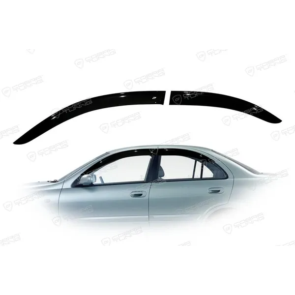 Дефлектора на окна Nissan Almera classic (N17) 2006/Аlmera II Sd (N16) 2000-2006EuroStandard деф.окон Cobra Tuning NE10106
