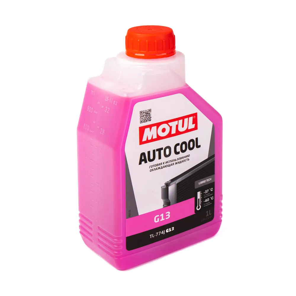 Антифриз Motul AUTO COOL G13 готовый -37C красный 1 л 111179
