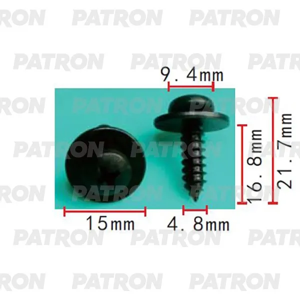 Саморез Применяемость: Саморез 4.8x21.7mm универсальный PATRON P372156