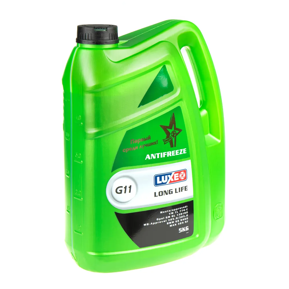 Антифриз Luxe Green Line готовый зеленый 5 кг 666