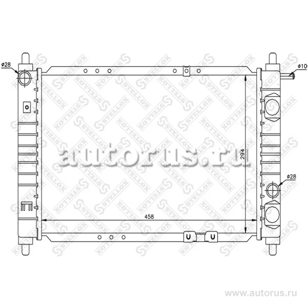Радиатор системы охлаждения Daewoo Matiz 0.8 98> STELLOX 10-25329-SX
