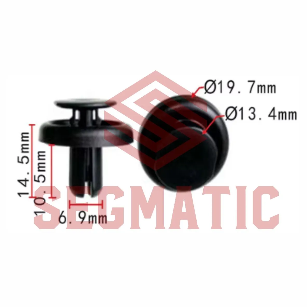 Клипса пластмассовая TOYOTA SEGMATIC SG70203346