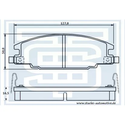 Колодки тормозные перед. OPEL FRONTERA A / ISUZU CAMPO / TROOPER I STARKE 175-513