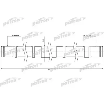 Вал приводной Заменен на PDS0449 PATRON SR20RH