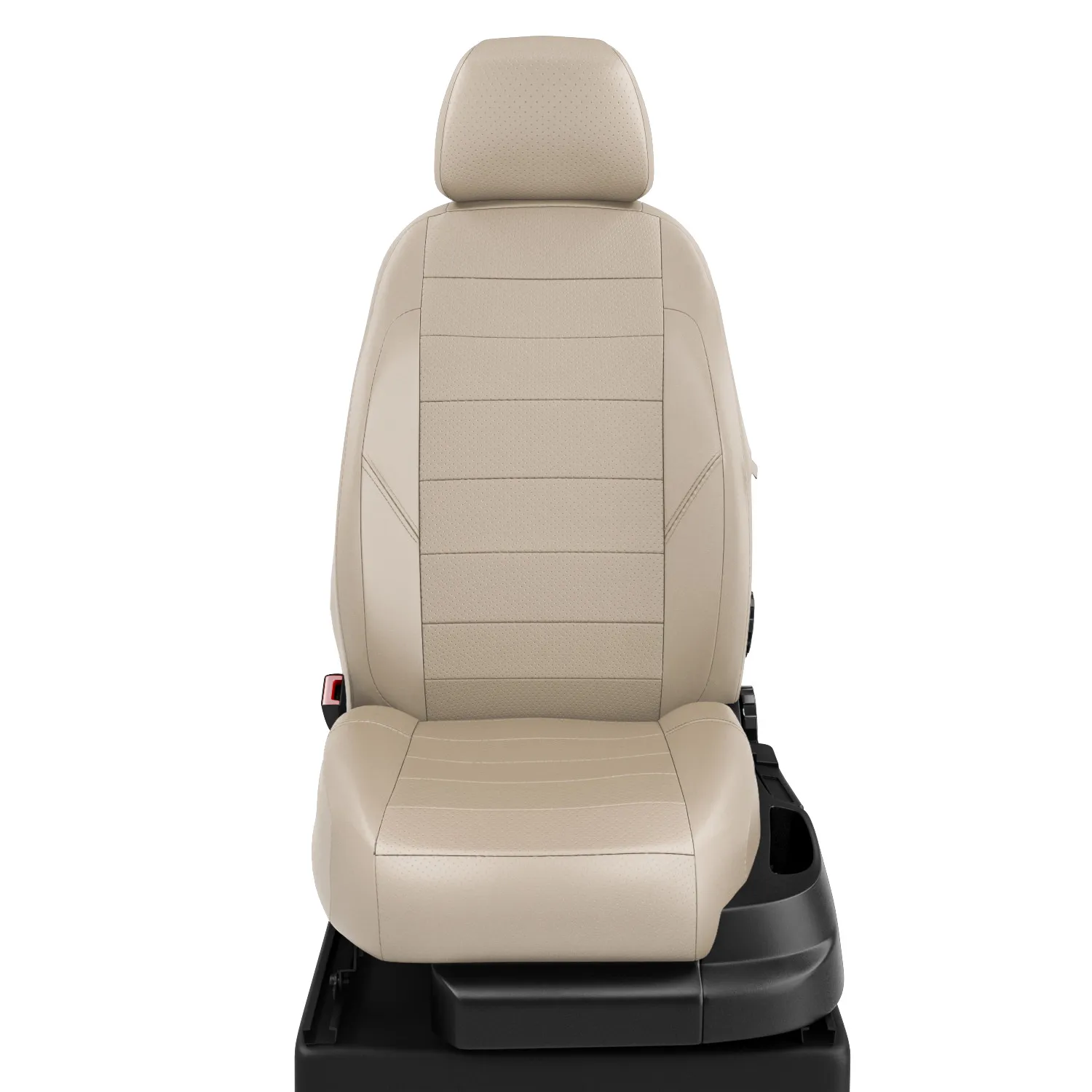 Чехлы на сиденья Ford Mondeo 2000-2007 седан Середина экокожа кремовая с перфорацией. Боковины кремо АвтоЛидер FD130501EC25