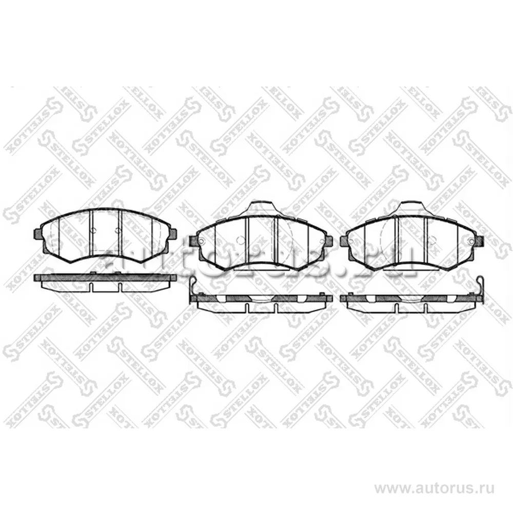 Колодки дисковые п. Hyundai Elantra/Sonata 1.6i- STELLOX 329 092-SX