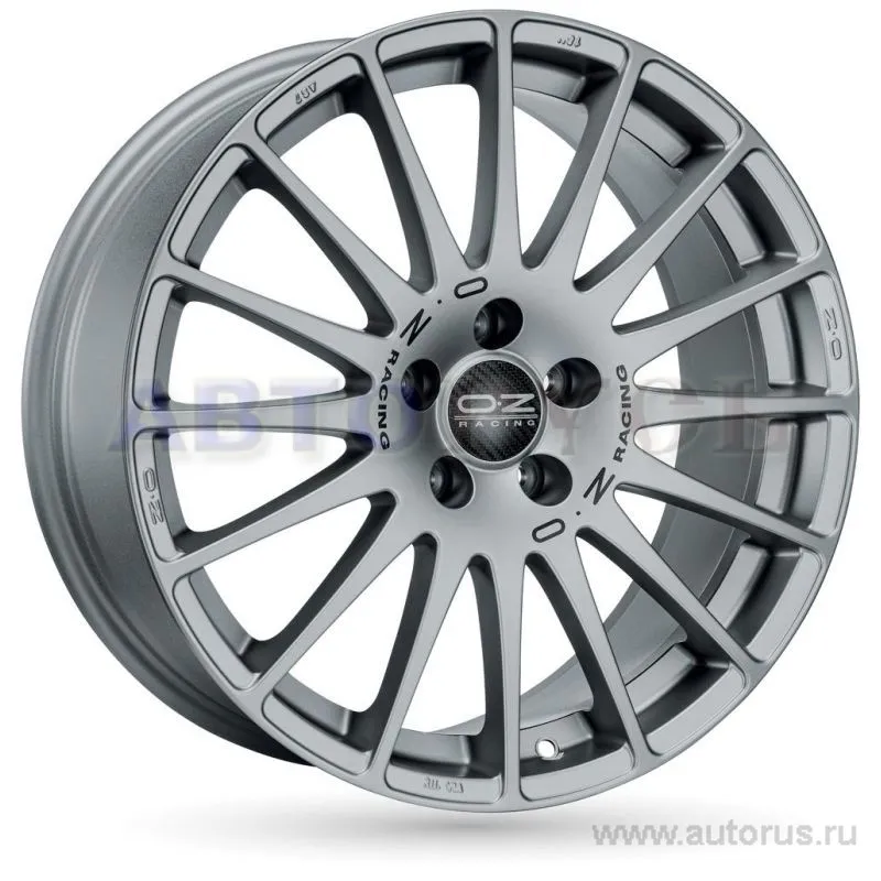Диск литой R17 7.5J 5x108/75 ET41 OZ Superturismo GT Race Silver Black Lettering W0168120182
