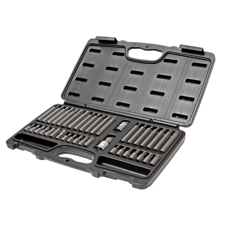 Набор бит 1/2 ,3/8 SPLINE, TORX, HEX с держателем в кейсе 40 предметов JTC-3965