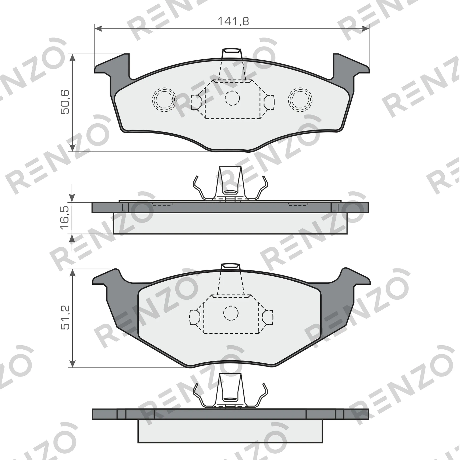 Колодки дисковые RENZO RNZ330