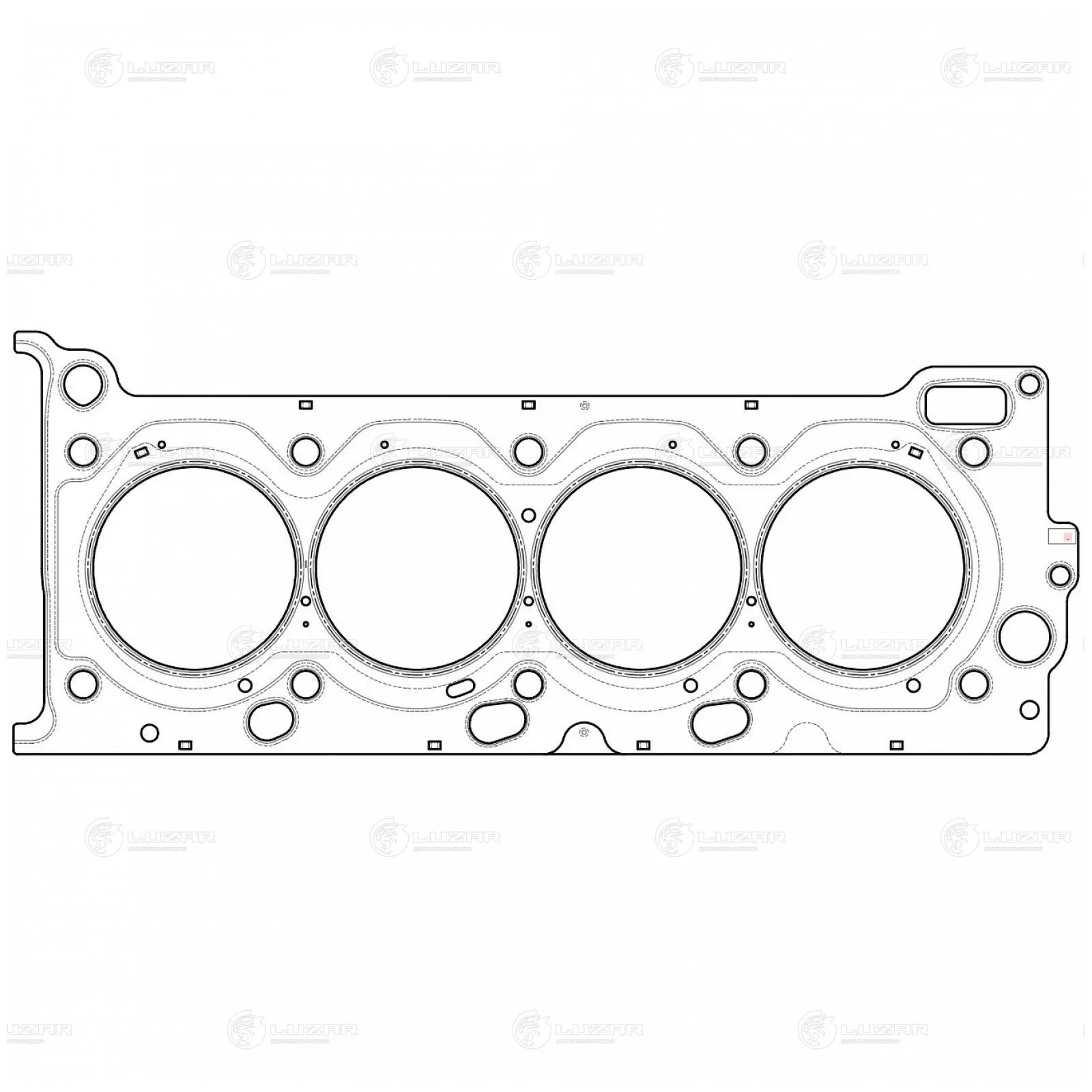 Прокладка ГБЦ для Lexus LX (07-)/Toyota Land Cruiser 200 (10-) 4.6i/ LUZAR LES 11909