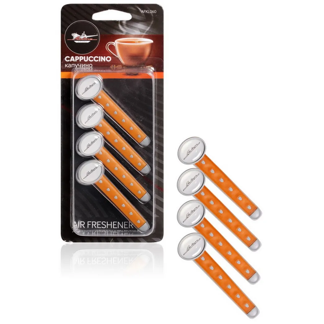Ароматизатор в дефлектор Клипса капучино AIRLINE AFKL060