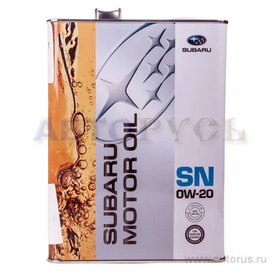 Масло моторное SUBARU MOTOR OIL SN 0W-20 синтетическое 4 л K0215-Y0274