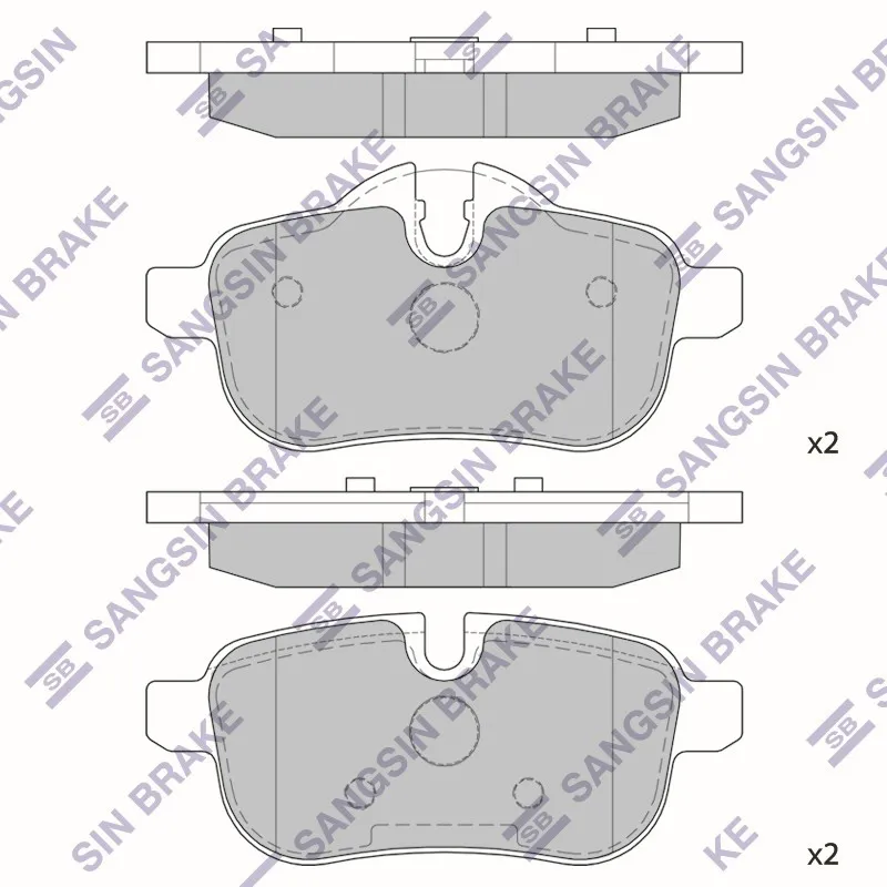 Колодки тормозные дисковые SANGSIN BRAKE SP1942