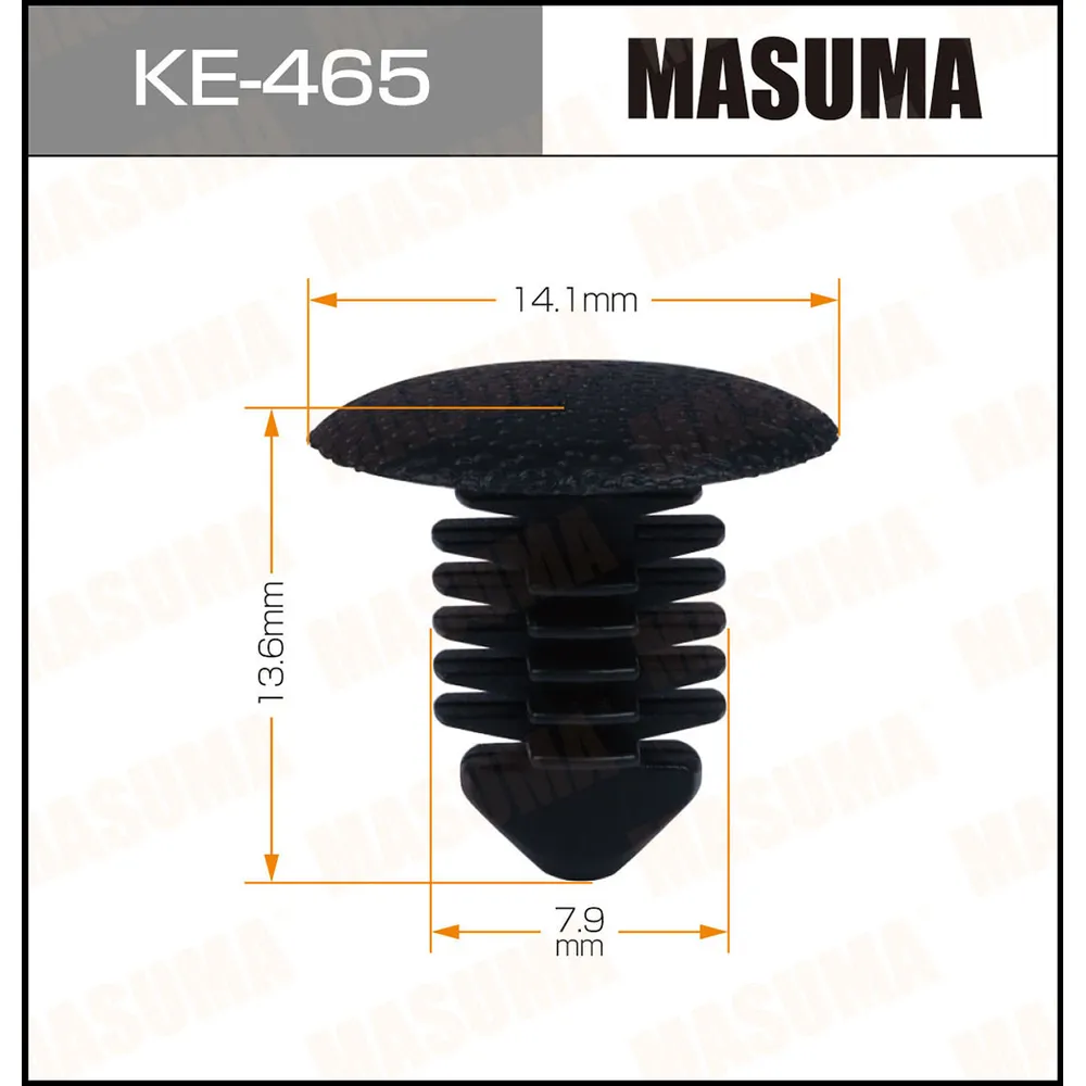 КЛИПСА АВТОМОБИЛЬНАЯ (АВТОКРЕПЕЖ) MASUMA 465-KE KE465