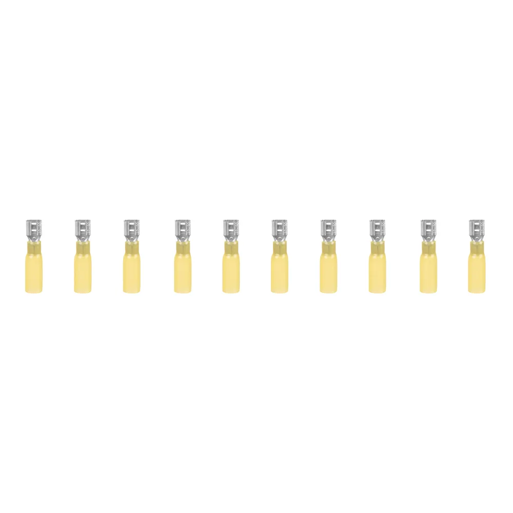 Разъемы плоские РПИ-М(н) 4-6 AWG(12-10) b=6.6мм (10шт) желтые, , Max Вт ARNEZI A0110119