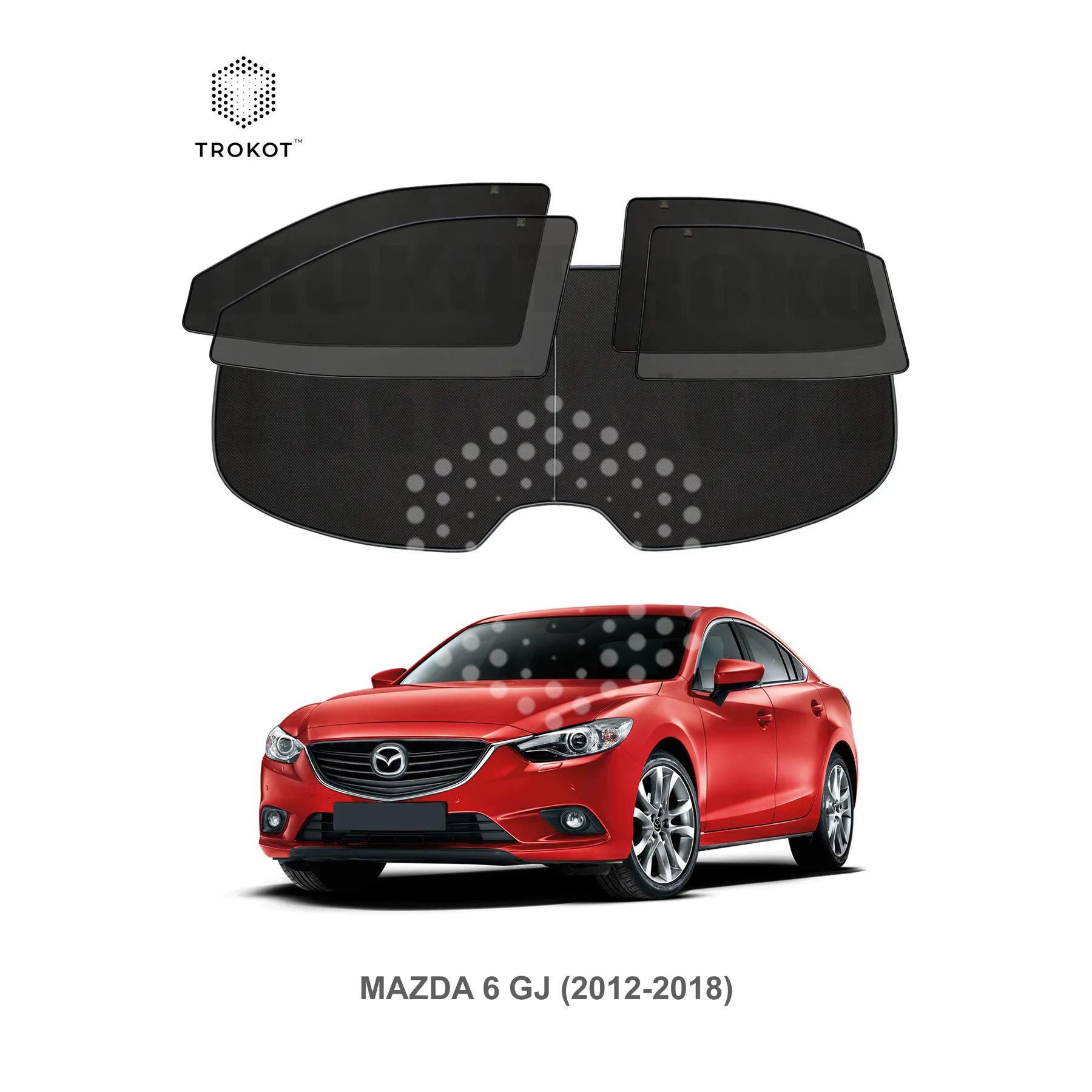 Полный комплект из 5 экранов Mazda 6 (3) (GJ) (2012-2018)
