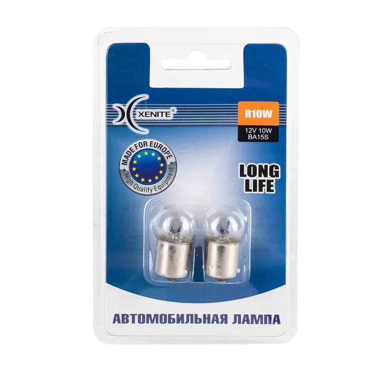 Лампа накаливания R10W BA15s 12v 10w (2шт) XENITE 1007123