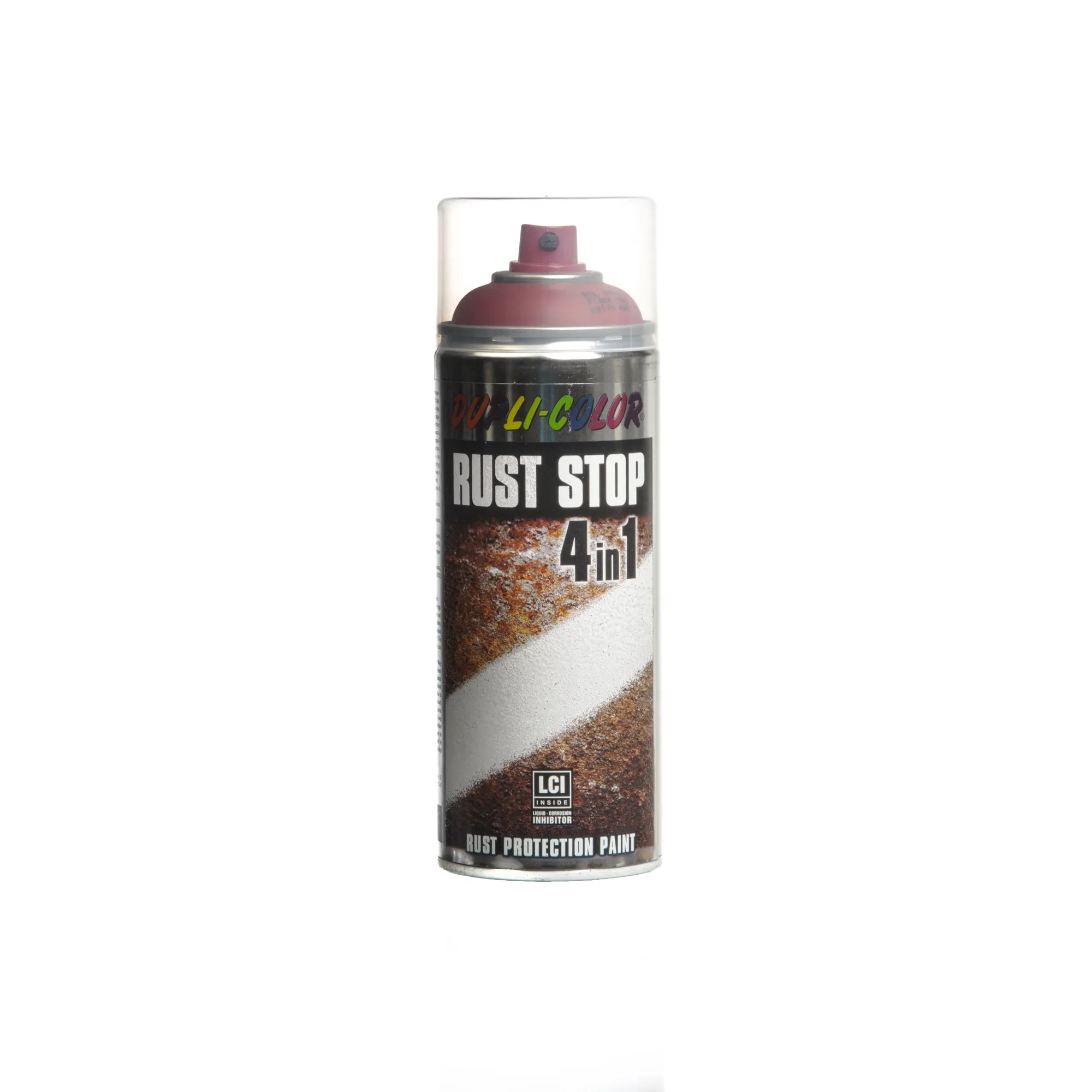Эмаль по ржавчине RUST STOP 4 в 1 темно-красная (RAL 3000) DUPLI COLOR 179303