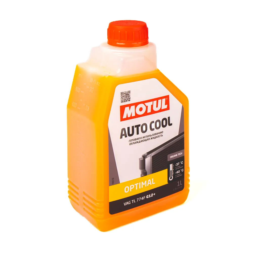 Антифриз Motul AUTO COOL OPTIMAL G12+ готовый -37C оранжевый 1 л 111180