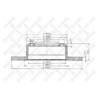 Диск тормозной передний LAND ROVER DEFENDER/DISC STELLOX 60204001_SX