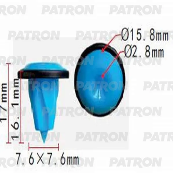 Фиксатор пластиковый AlfaRomeo,Fiat,Lancia применяемость: уплотнитель PATRON P370577