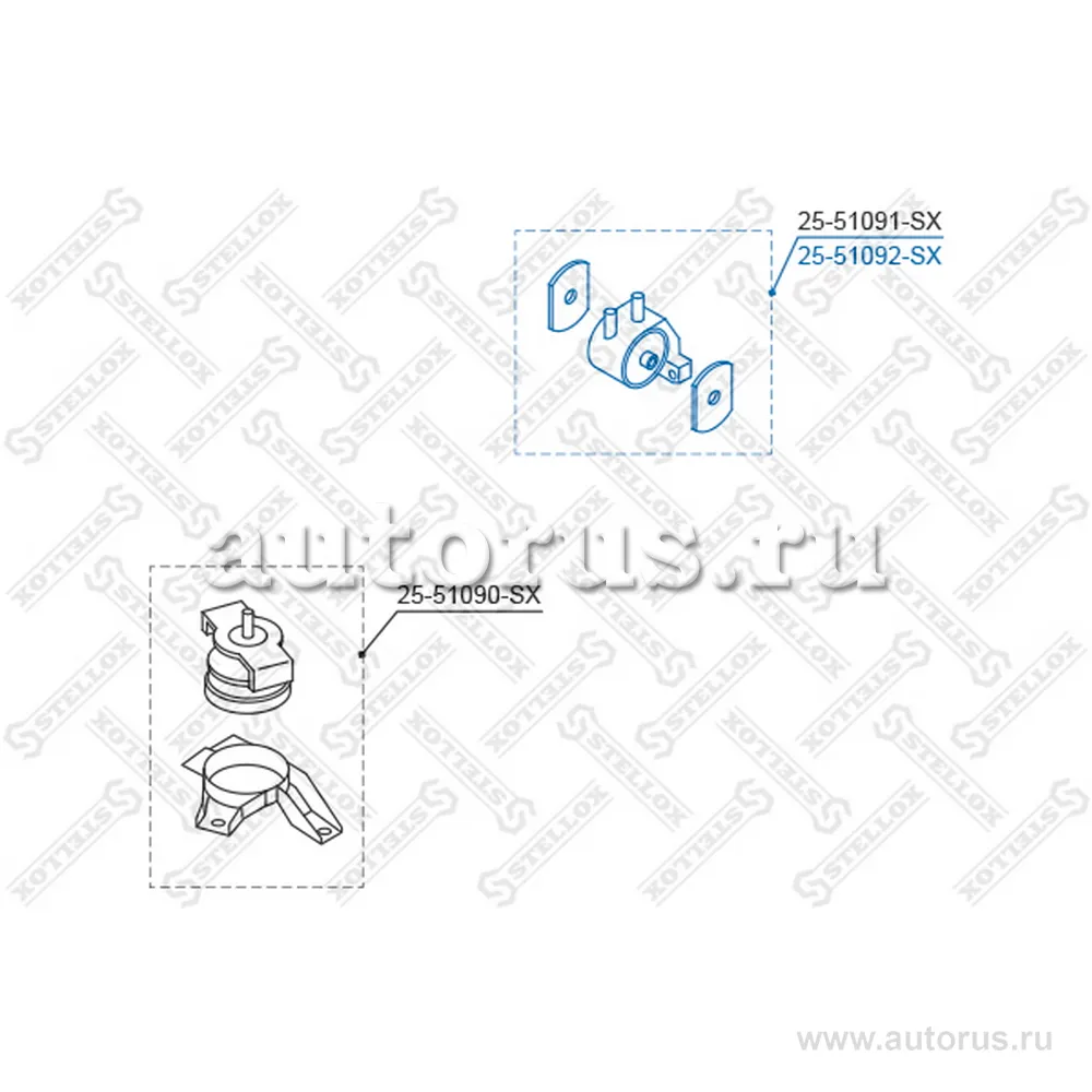 Подушка ДВСHyundai Getz 02 AКПП STELLOX 2551092_SX