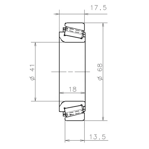Подшипник КПП 41x68x17,5 SNR NTN-SNR EC.12694.S02 H106